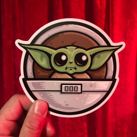 5” Baby Yoda Sticker